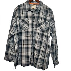 5.11 Tactical Men's Performance Plaid Flannel Shirt Gray plaid pattern Size XXL